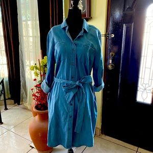 Velvet heart sleeve shirt dress Size S
